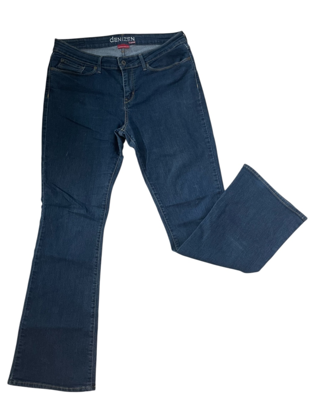 C6- Denizen from Levi's WOMENS MODERN BOOT CUT Jeans in Dark Blue Denim